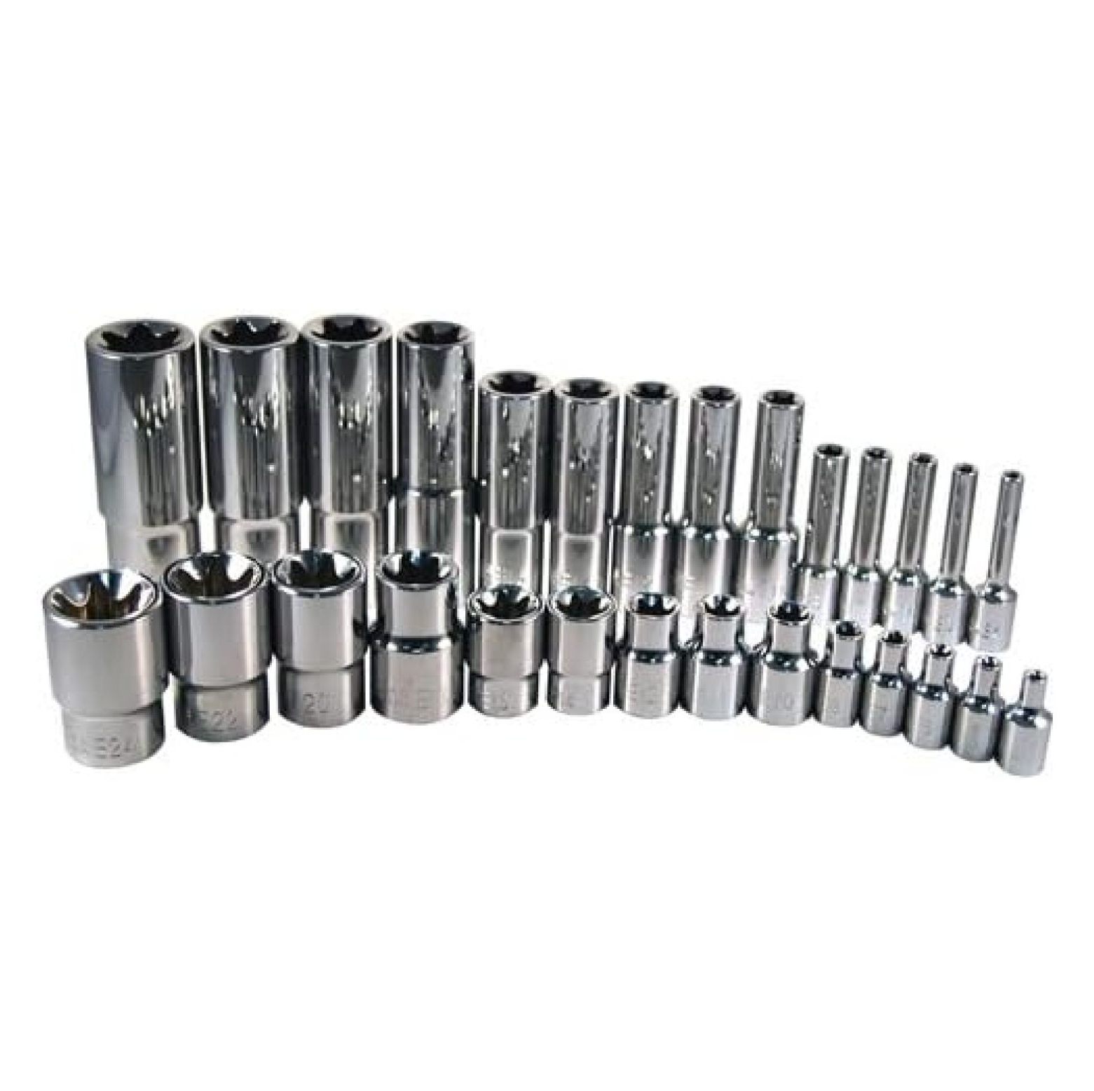 Tools 13779 External Star Socket Set - 28 Piece - Walmart.com