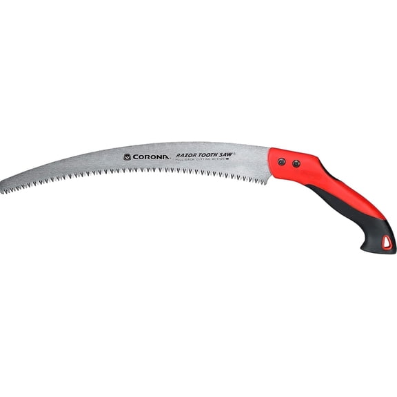Tools 14-Inch RazorTOOTH Pruning Saw | Tree Saw Designed for Single-Hand Use | Curved Blade Hand Saw | Cuts Branches Up to 8" in Diameter | RS 7395, Red/Black