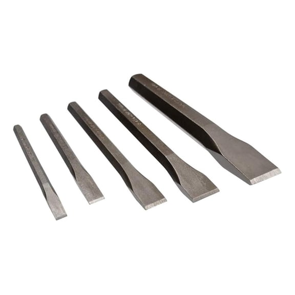 Tools 90002 Cold Chisel Set, 5-Piece, Shot Blast Finish