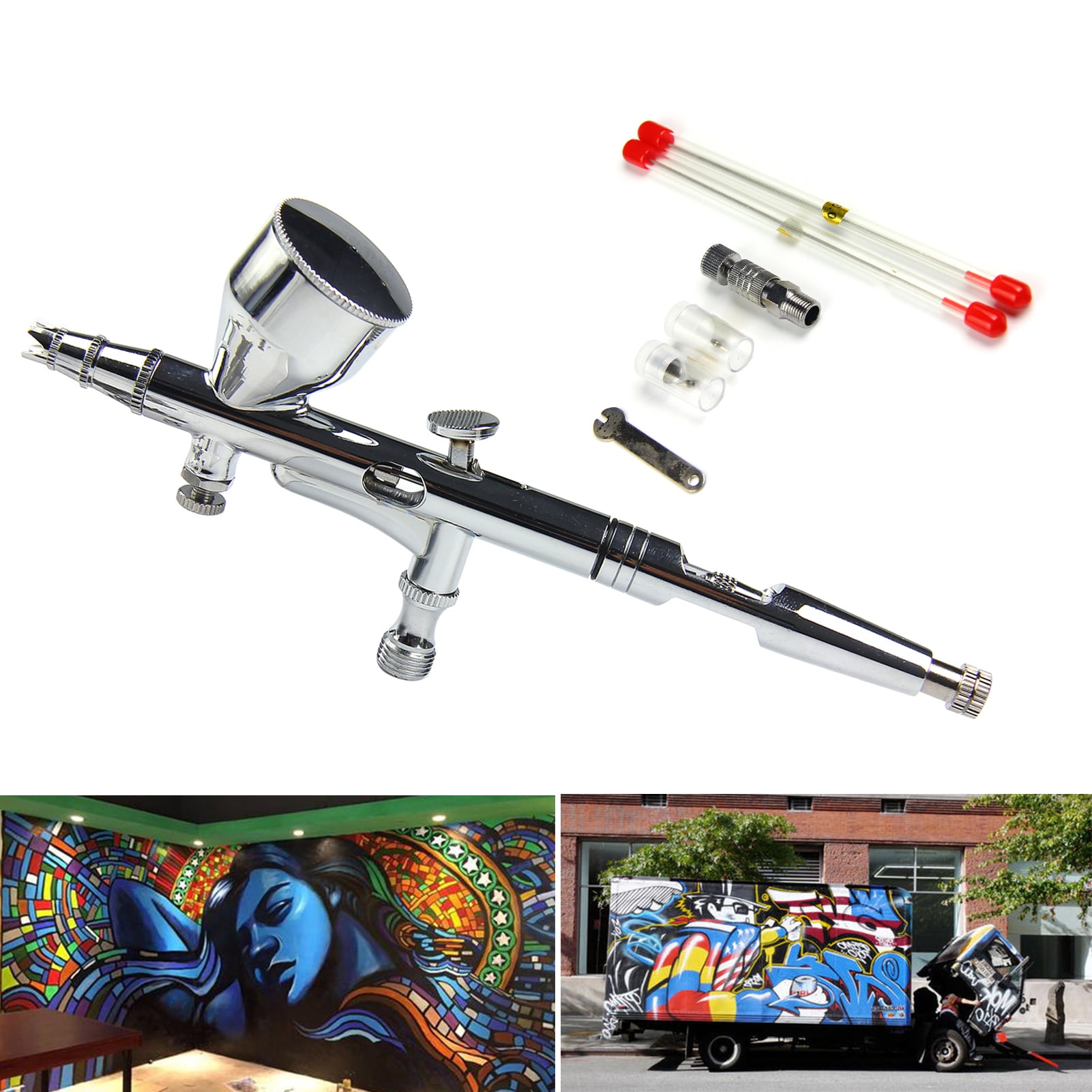Tools,Art Craft Paint Nail Air Brush Car Art Craft Huiop Feed Car Art Model Body Nail Craft Paint Model Air Brush 0.2/0.3/0.5mm Set Feed Car Kit Set Feed Brush 0.2/0.3/0.5mm 9cc Buzhi