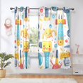 thumbnail image 1 of Tools Blackout Curtains Thermal Insulation 63 inch Grommet for Bedroom Living Room Bathroom Kitchen Windows 2 Pack, 1 of 6