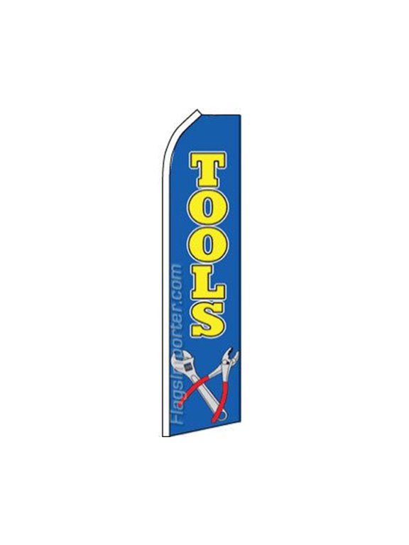 Tools Blue / Yellow Swooper Super Feather Advertising Flag