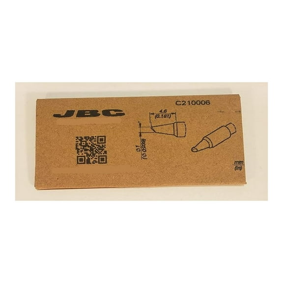 Tools C210-006 Soldering Tip 1 mm Conical Sloped 1mm X 4.6mm Bevel (Spoon) 1mm (0.039"Inch) x 4.6mm-Bevel Tip for T210-A Iron