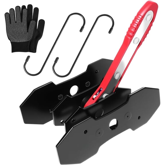 Tools, Caliper Compression Tool, Caliper Tool, Caliper Compressor Tool with 2 Heavy-Duty Caliper Hooks, Disc Repair (Large Size red)