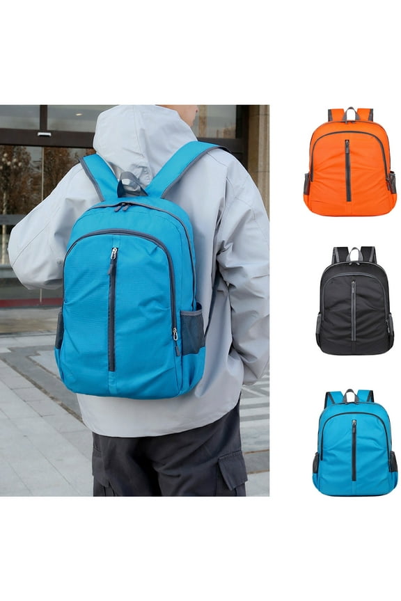 Tools Clearance Sale, Creative Foldable Backpack Wholesale Outdoor Skin Bag Sports Backpack Men Folding Bag Blue Ultra Lightweight Foldable Backpack No Water Packable, Backpack*1, By Meiiso