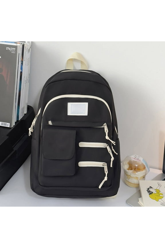 Tools Clearance Sale, Large Capacity Laptop Travel Backpack Black Trend Nylon Backpack Fashion Simple Large Capacity, 1*Backpack, By Meiiso