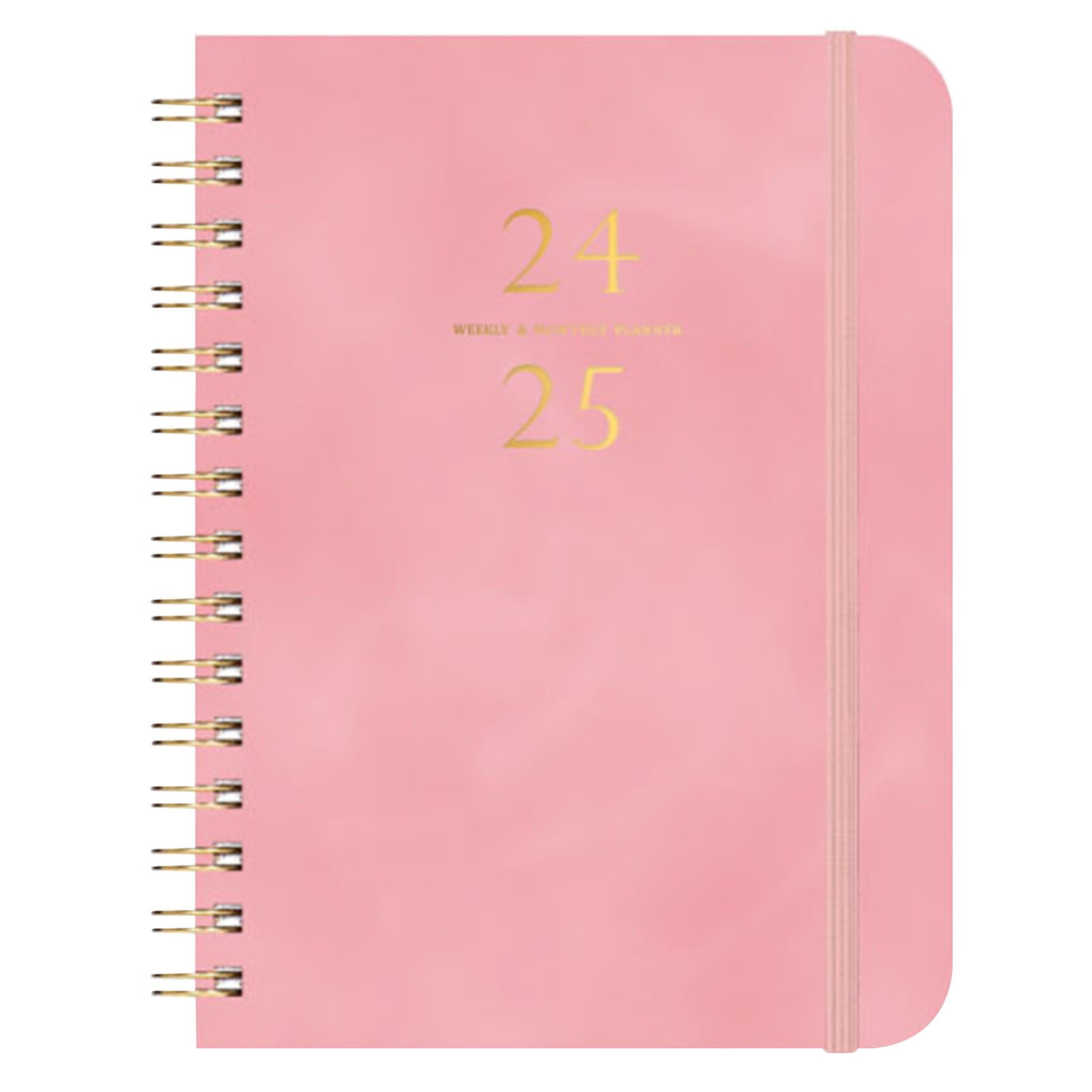 Tools Clearance Sale, Pink A5 Notebook 2025 New Calendar Creative Pu
