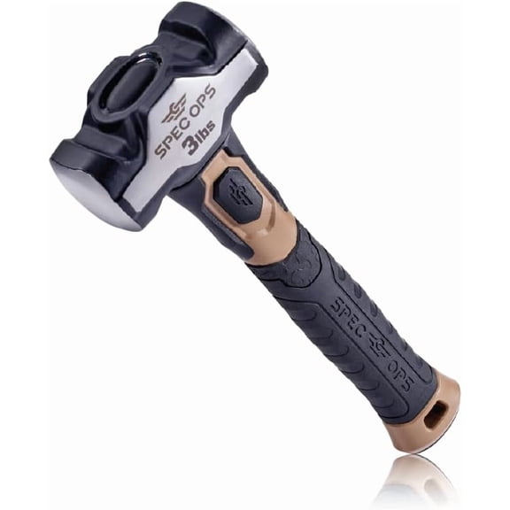 Tools Drilling/Crack Hammer for Striking & Demolition, Bi-Material Shock-Absorbing and Vibration Dampening Handle, 3 lbs