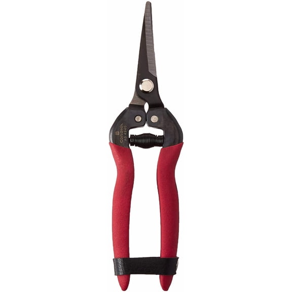 Tools Long Curved Snips 1.75 Tempered Steel Precision Garden She for Fruit, Herbs, Flowers & Vineyard Use