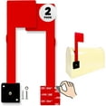 thumbnail image 1 of No Tools Needed Weather-Proof Mailbox Flag Replacement (Pack of 2) Strong Adhesive or Screws Red Flag for Mailboxes Outside – Two Installation Options, 1 of 7