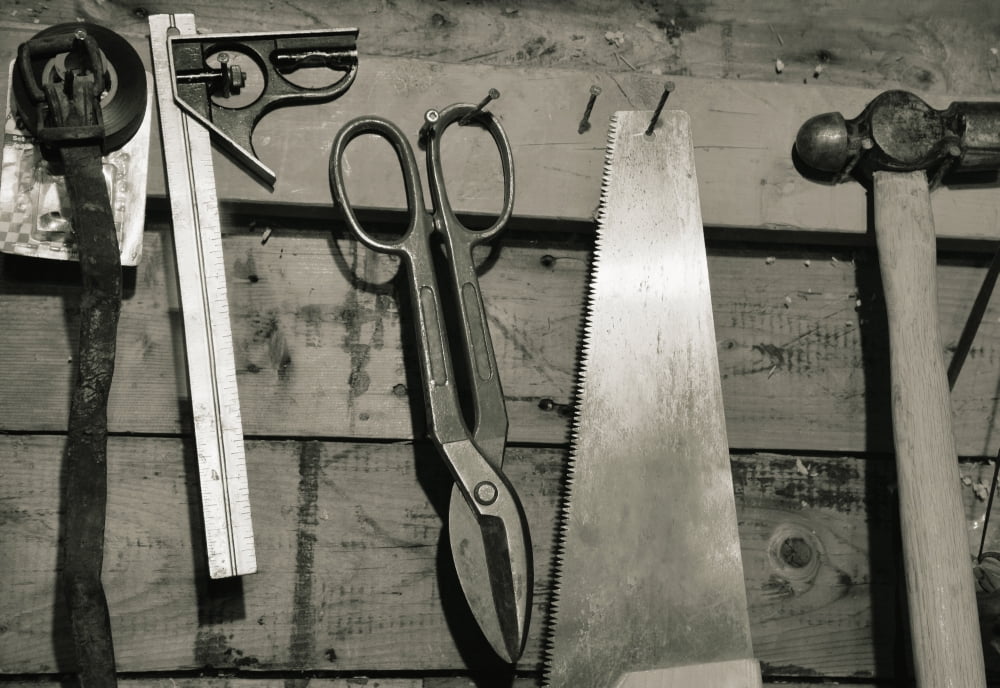 Tools Of The Trade Canvas Art - Don Hammond Design Pics (32 x 22)