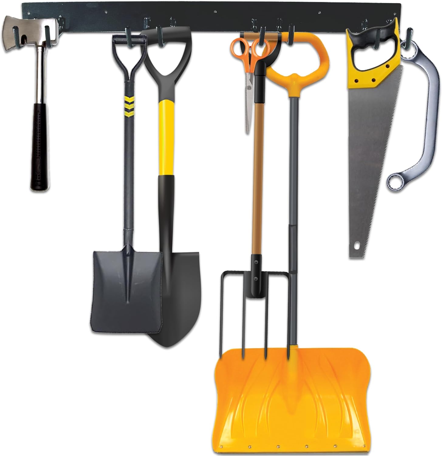 Tools Storage Rack for Garage - Garden & Garage Tool Organizer Wall ...