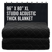 Tools Studio 96" x 80" XL Pro Studio Sound Dampening Thicker Blanket - Easy Hanging - Metal Grommets - Light Blocker, Acoustic Treatment Blanket, Insulated, Sound Reducing