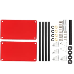 Tools Trolley Kit, Tool Cart,Mini Workshop Trolley With Wheels 2-Tier Tools Storage Trolley Mobile Workshop Garage Repair Rc Accessories Ideal For 1/8 To 1/16 Scale Models [red]