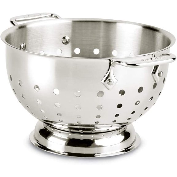 Tools and Accessories Stainless Steel Colander 3 Quart Strainer, Pasta Strainer with Handle, Pots and Pans Silver