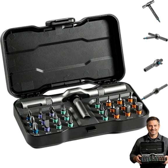 Toolsons Multi Tool Set 24 In 1 Magnetic Ratchet Screwdriver Set, Professional Multitool Set