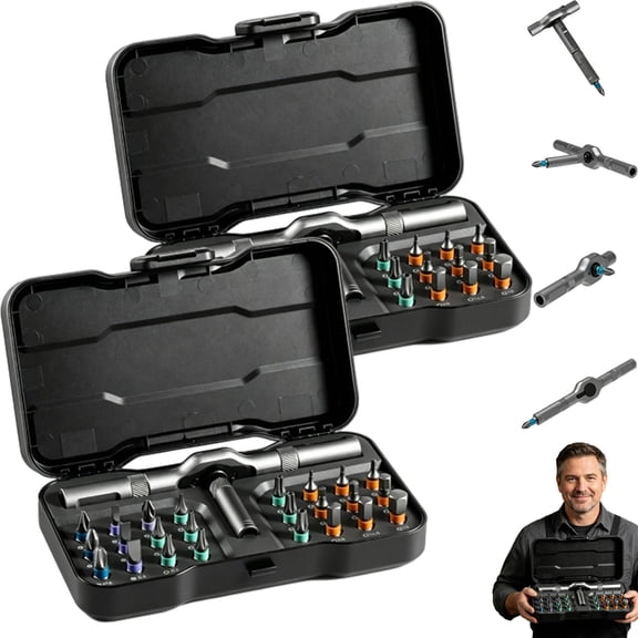 Toolsons Multi Tool Set 24 In 1 Magnetic Ratchet Screwdriver Set, Professional Multitool Set