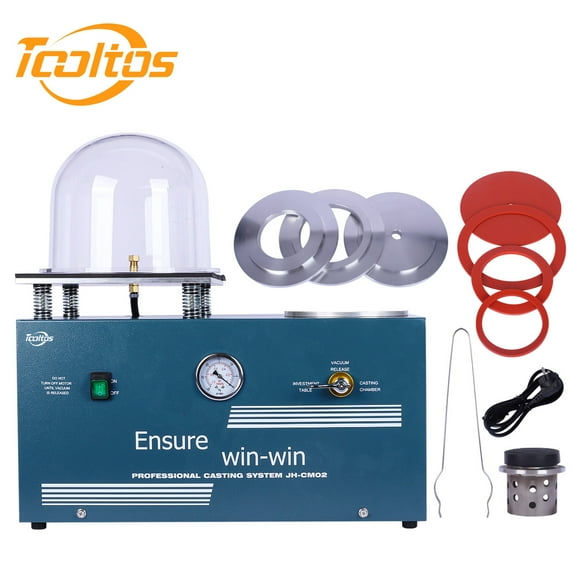 Tooltos 2L Jewelry Vacuum Investing Casting Machine