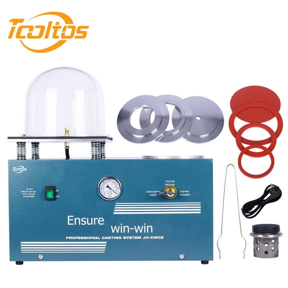 Tooltos 6L Lost Wax Method Jewelry Vacuum Investing Casting Machine