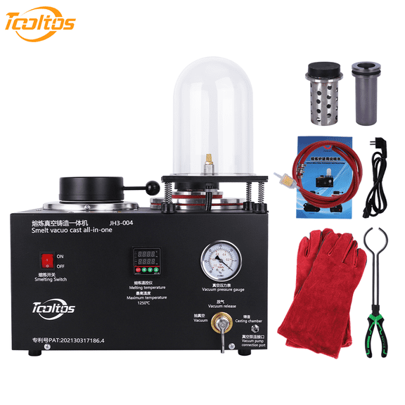 Tooltos Digital Display Jewelry Casting Vacuum Melting Machine