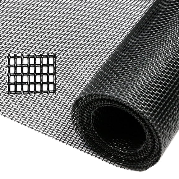 Tooltriz Pet Proof Window Screen Replacement, 39 inch W x 100 inch L, Upgraded Thicken Charcoal Mesh for Sliding Pet Screen Door Repair - Screen Door Protector for Dogs Patio Screen mesh