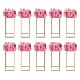 thumbnail image 1 of Toolven 10PCS Wedding Flower Stand, Gold Metal Rectangular Centerpiece Stand for Party and Event Decor, Modern DIY Floral Holder with High Stability and Easy Assembly, Ideal for Weddings and Banquets, 1 of 7