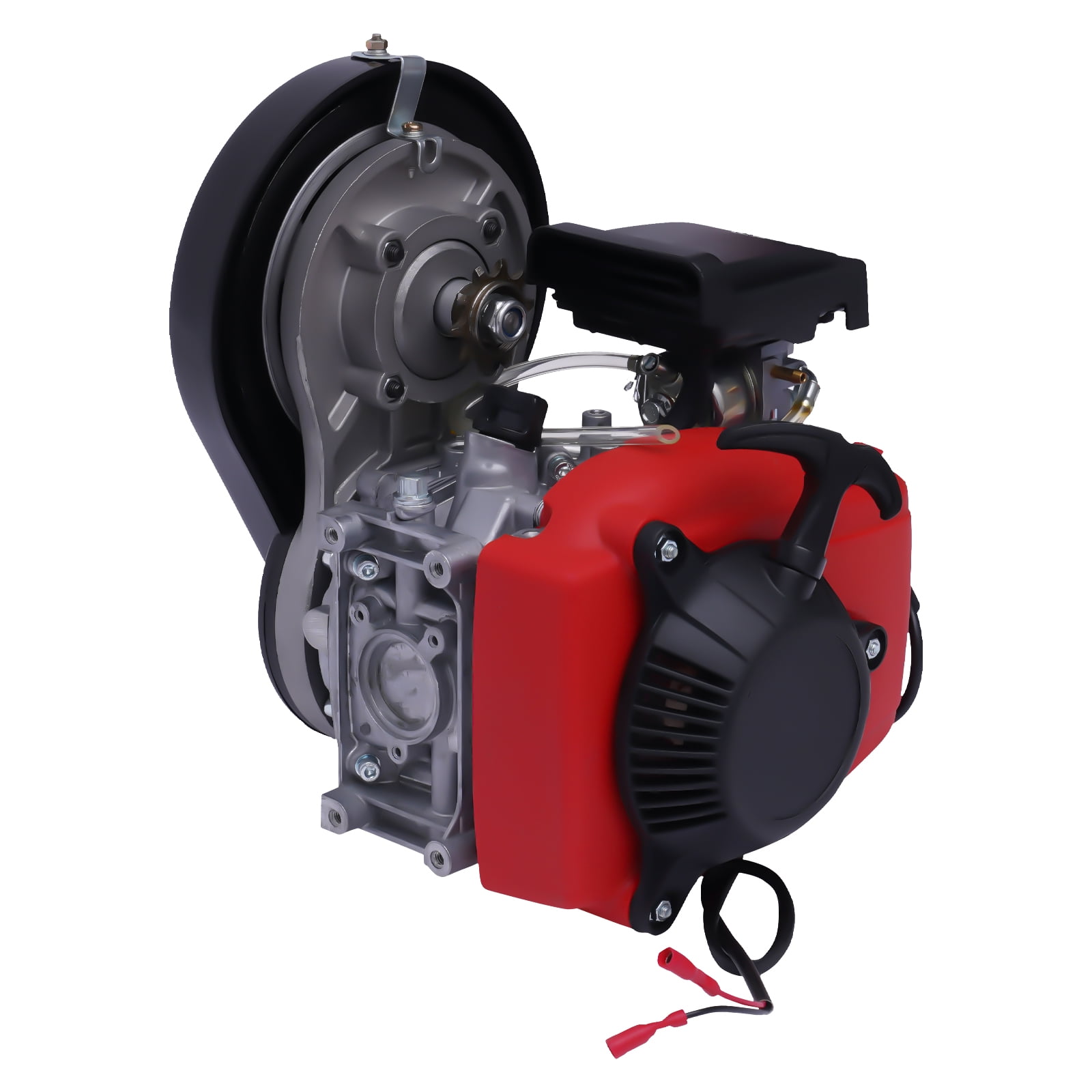 Toolven 4-Stroke 49CC Gas Engine Motor Kit High Efficiency, Quiet Operation, 27-32 mph Speed, Environmentally Friendly, 2L Fuel Tank, Ideal for Bikes and Small Vehicles