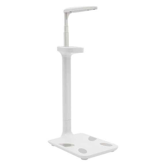 Toolven Advanced body weight scale with ultrasonic height measurement, LCD display for weight, BMI, body fat, muscle, and more, durable ABS and aluminum alloy design