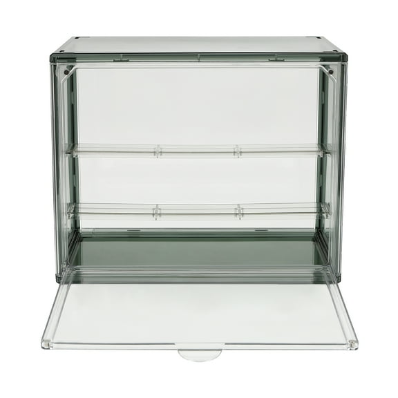 Toolven Bakery Display Case, Stackable and Durable PET Storage Box, Sealed to Keep Food Fresh, Easy Access with Curved Handles, Ideal for Kitchens, Bakeries, and Restaurants