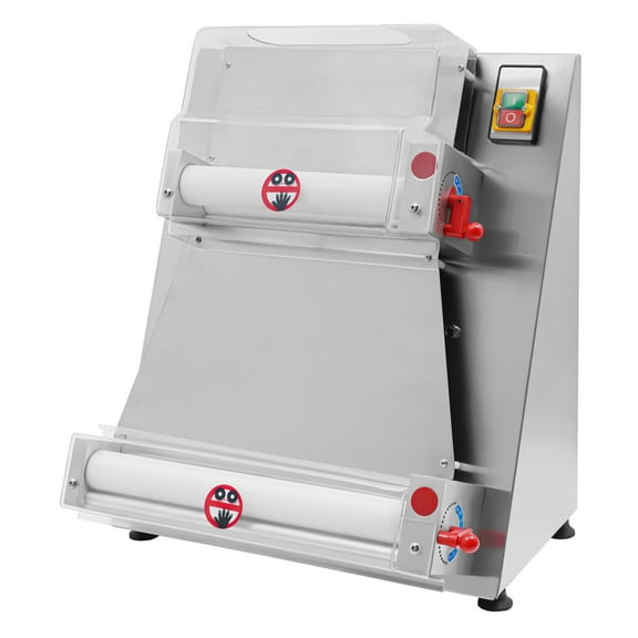 Toolven Commercial Pizza and Pasta Maker with Dual-Roller Design, 370W Motor, Food-Grade Resin Rollers, Safe Use, and High Efficiency for Business