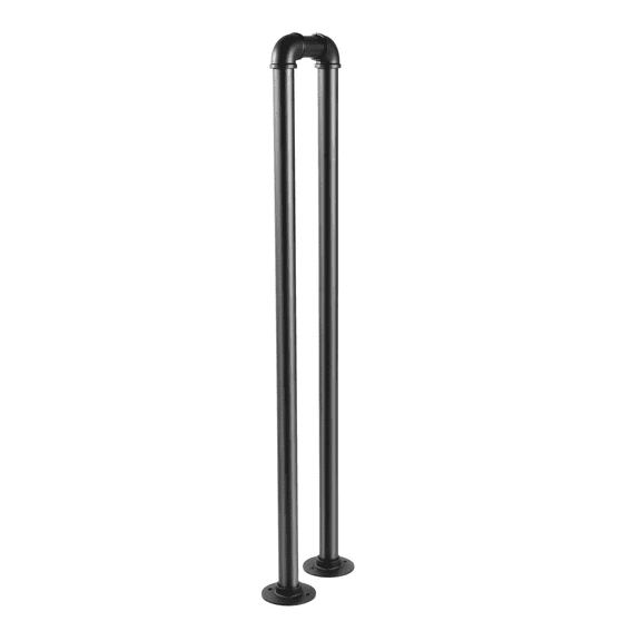 Toolven Detachable Handrail with High-Strength Steel and Vintage Style for Wall or Ground Mounting
