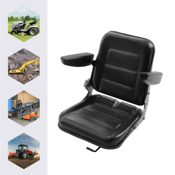 Toolven Ergonomic Tractor Seat Dozer with Adjustable Position, Waterproof PVC, Elastic Cushion, High Compatibility, Premium Look, Easy to Clean