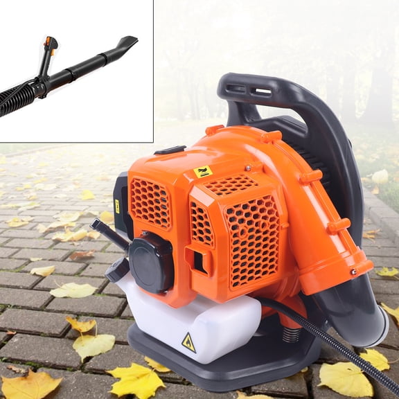 Toolven Heavy-Duty Gasoline Leaf Blower  0.3gal Fuel Tank, High-Speed 7000r/min Engine, Silencer for Noise Reduction, and Adjustable Throttle for Yard, Garden, and Lawn Cleaning
