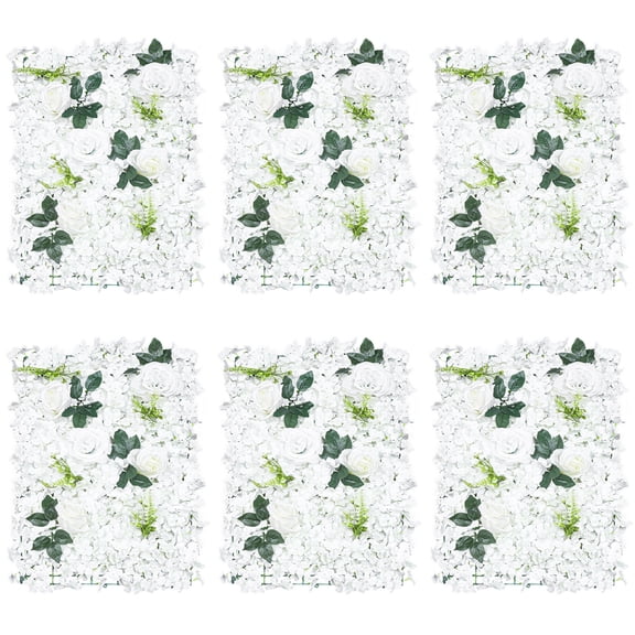 Toolven High-Quality Flower Wall Panel Artificial Silk & Plastic Material Waterproof Durable Realistic Three-Dimensional Design Easy to Maintain Ideal for Decorations