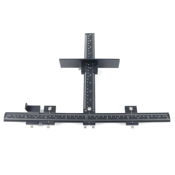 Toolven Kreg Pocket Hole Jig, Black Aluminum Construction, 40*25cm, Lightweight and Durable, Perfect for Woodworking Projects and DIY Enthusiasts