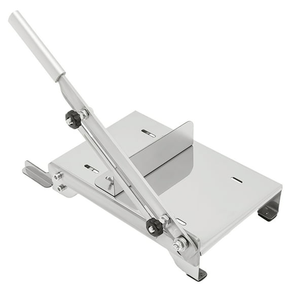 Toolven Meat Slicer with Adjustable Thickness, 430 Stainless Steel Blade, High Stability, Compact & Lightweight, Easy to Clean, Perfect for Home & Kitchen Use