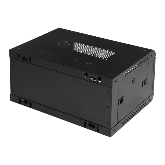 Toolven Network Cabinet with Electrostatic Plastic Spray Finish, Rust-Resistant, Efficient Cable Management, and 110 lbs Load Capacity