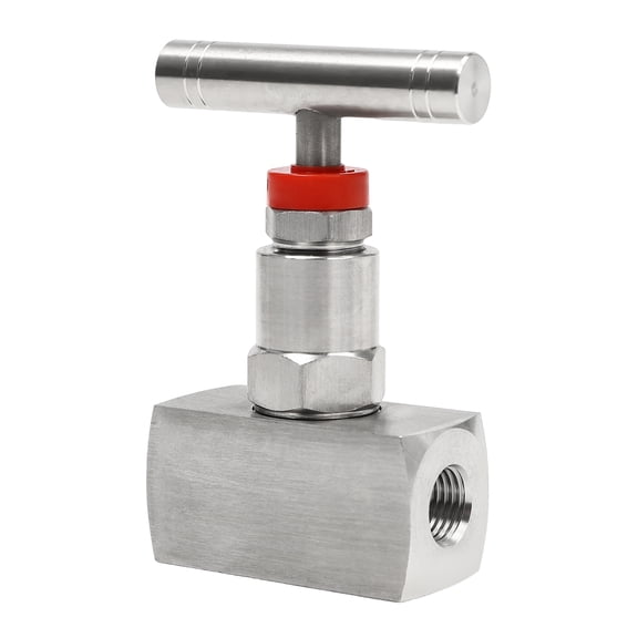 Toolven Two Ports Straight Needle Valve 6000PSI 1 4 NPT Thread 316 Stainless Steel US
