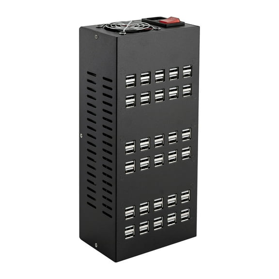 Toolven USB Charging Station Hub 60 Port Desktop Cell Phone Charger Organizer 400W 110V