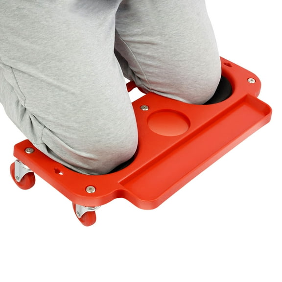 Toolven Universal Rolling Knee Creeper with Ergonomic Design, Comfortable Kneeling Pads for Construction, Maintenance & Workshop Use