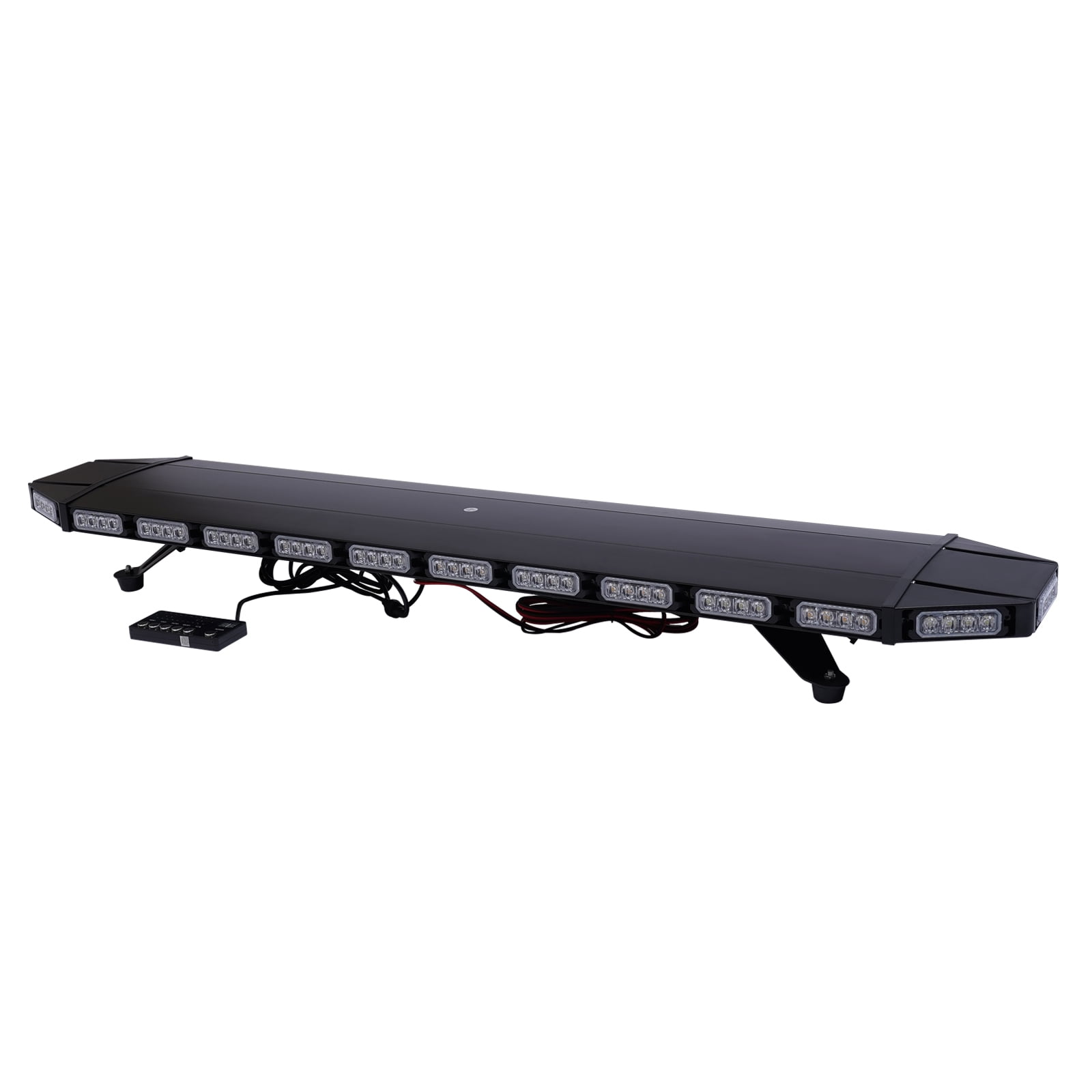 Toolven White 47in 104LED Light Bar Strobe Warn Tow Truck Roof Response Amber
