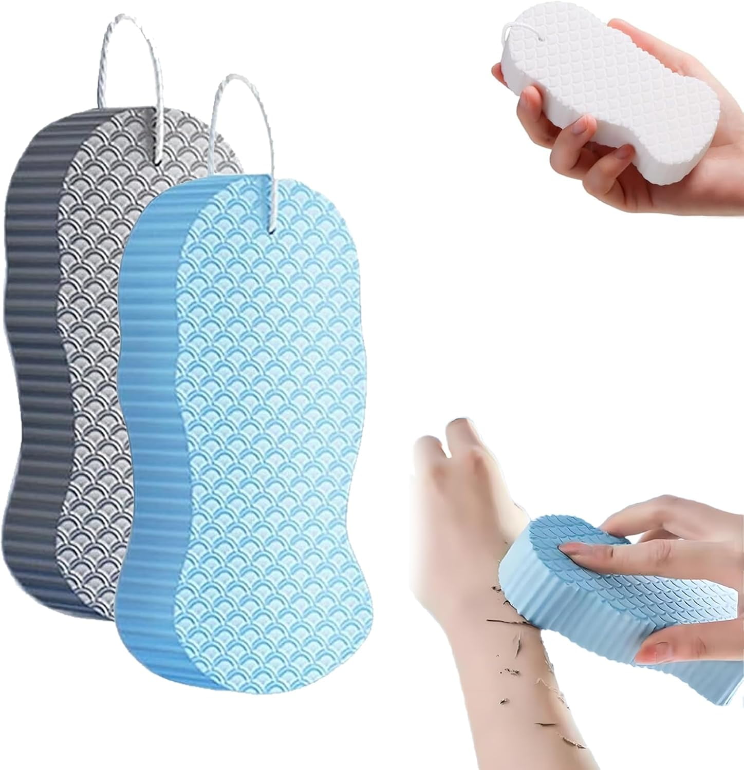 Toolye Body Scrubber, 2025 Upgraded Magic Exfoliating Body Scrubber, 3D ...