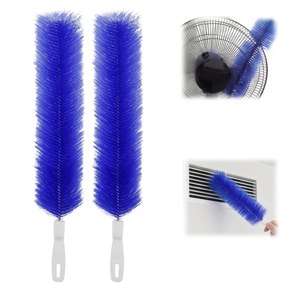 Toolye Microfiber Brush, Retractable Dust Brush Gap Mop with Bendable Head, Reusable Washable Duster for Electric Fans, Air Conditioners, Curtains, Car Vents and Home
