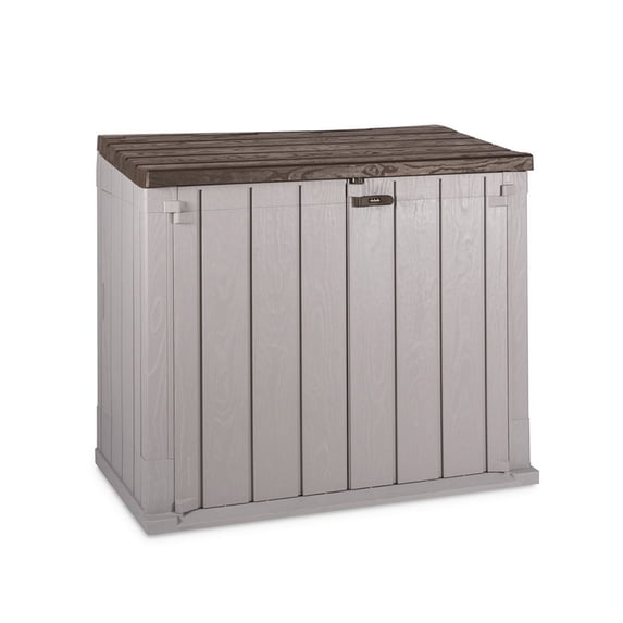Toomax Stora Way All Weather 4.25' x 2.5' Storage Shed, Taupe Gray/Brown