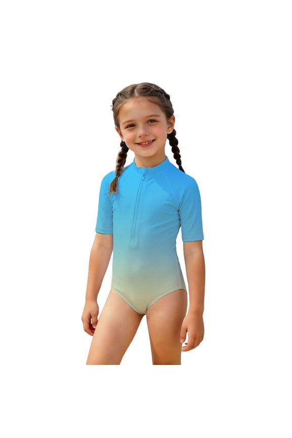 Gi_rls Bathing Suits One Piece Swimsuit UPF 50+ Swim