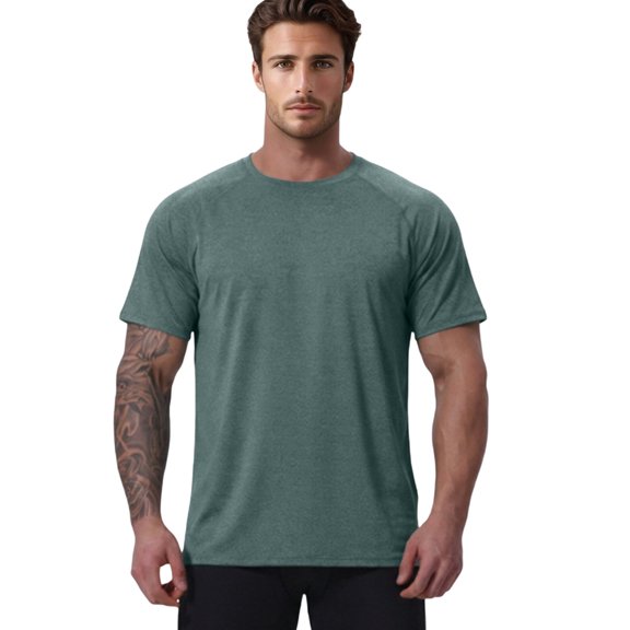 Toome Men's T-Shirts Soft Cotton Blend Crew Neck Tee S - 4XL Athletic Fit Plain & Logo Basic T-Shirt for Men