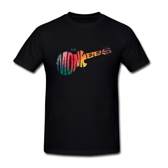 Toomii Men's The Monkees Guitar Rock Band Logo T-Shirt