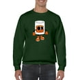thumbnail image 1 of Toon Style Glass W Beverage Sweatshirt Men -Image by Shutterstock, Male x-Large, 1 of 4