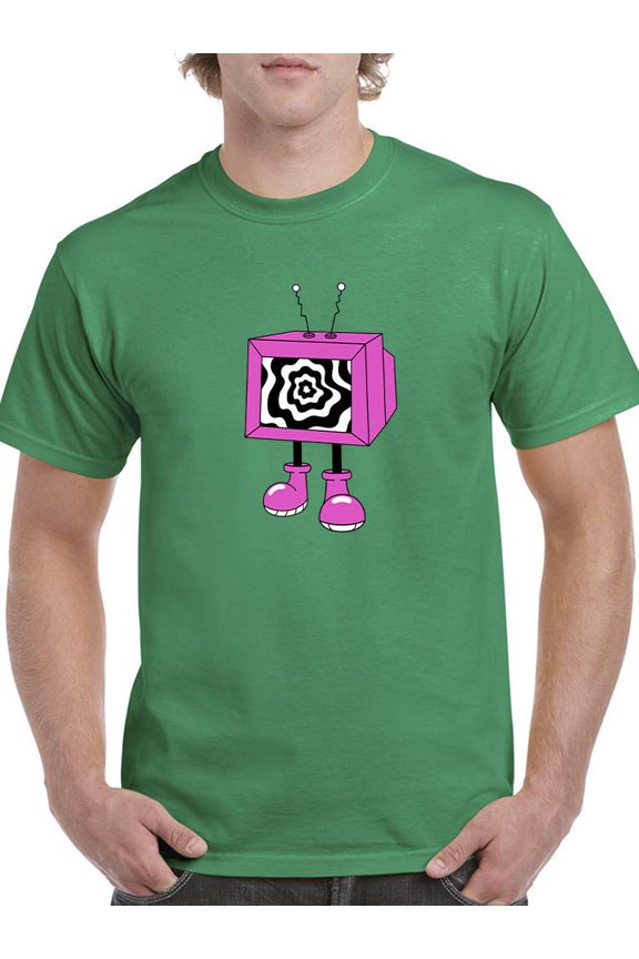 Toon Style Hypno Tv T-Shirt Men -Image by Shutterstock, Male Large