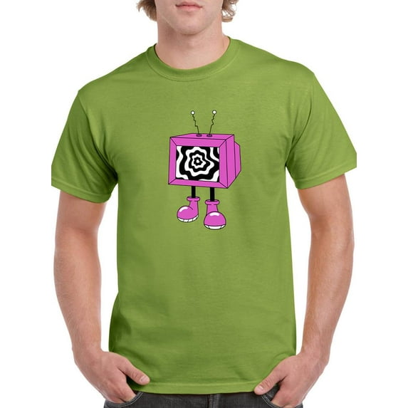Toon Style Hypno Tv T-Shirt Men -Image by Shutterstock, Male Large
